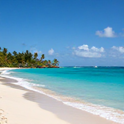 Caribbean Holidays, USVI Nature Holidays, A quiet tropical beach and turquoise sea on St John in the United States Virgin Islands during October