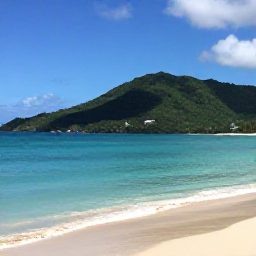 Caribbean Holidays, USVI Nature Holidays, A scenic December view of St John in the United States Virgin Islands, with turquoise sea, green hills and a quiet sandy beach