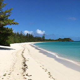 Caribbean Holidays, Virgin Islands Walking, A peaceful white-sand beach at Trunk Bay on Saint John, with a walking path, calm turquoise water and tropical vegetation