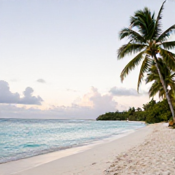 Caribbean Holidays, Virgin Islands Wellness, Quiet white-sand beach in St John, U.S. Virgin Islands, calm turquoise water, palm trees and a relaxed morning atmosphere